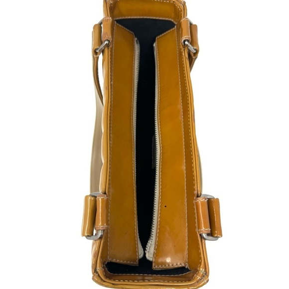 Chanel Chocolate Bar Patent Leather Tote – Brown/Mustard, Card & Dustbag - Picture 6 of 9